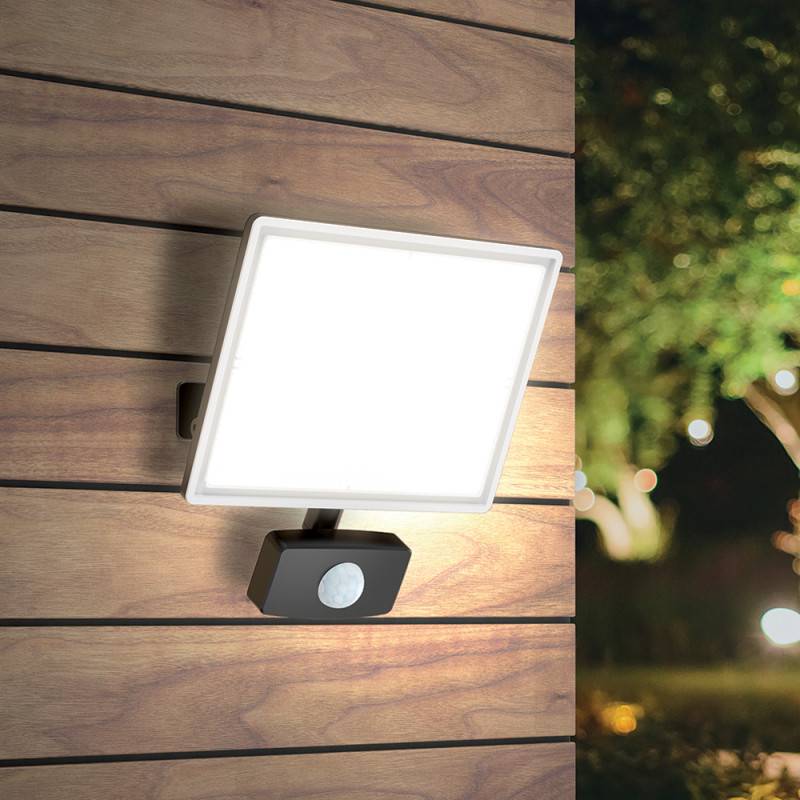 xanlite - Projecteur mural noir LED IP44 détecteur de mouvement désactivable 2600 Lum.160W 6500K Blanc froid - Image 6
