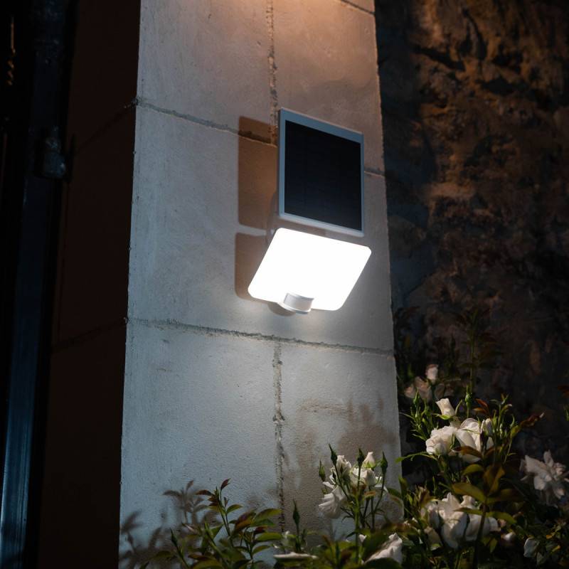 xanlite - Projecteur mural solaire LED détecteur mouvement- 2 éclairages- IP44 1500 Lumens 4000K Blanc neutre - Image 6