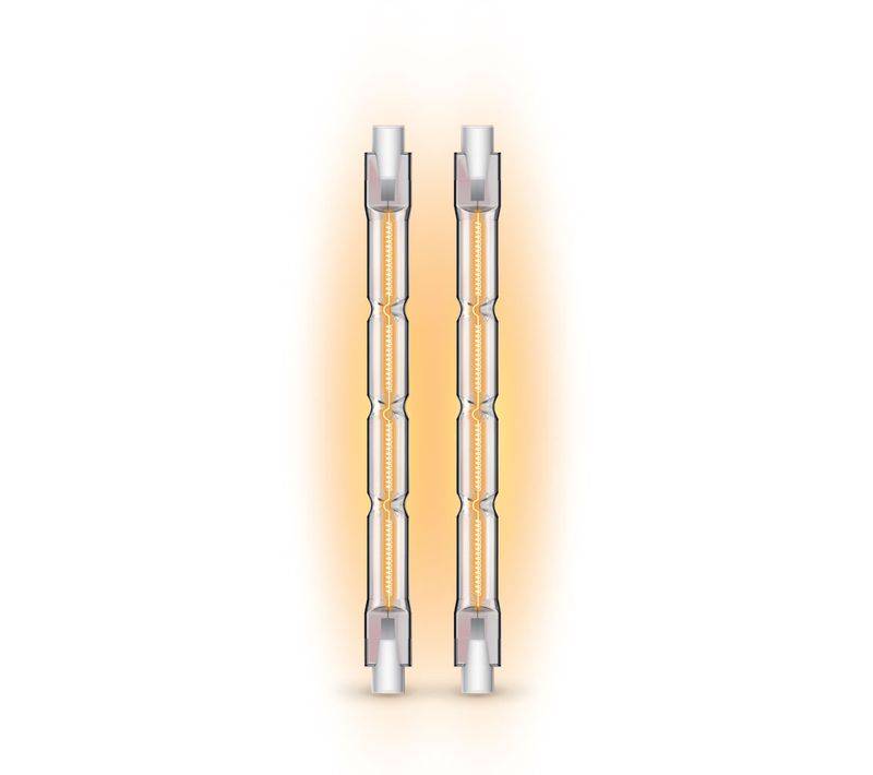 xanlite - Lot de 2 ampoules halogènes dimmables culot R7S 118mm 2200 Lum. équivalence 138W 2900K Blanc chaud - Image 5