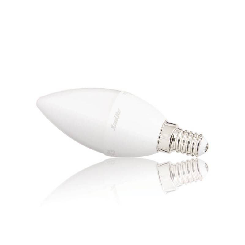 xanlite - Ampoule SMD LED Flamme Opaque, culot E14, 470 Lumens, équivalence 40W, 4000K, Blanc neutre - Image 4