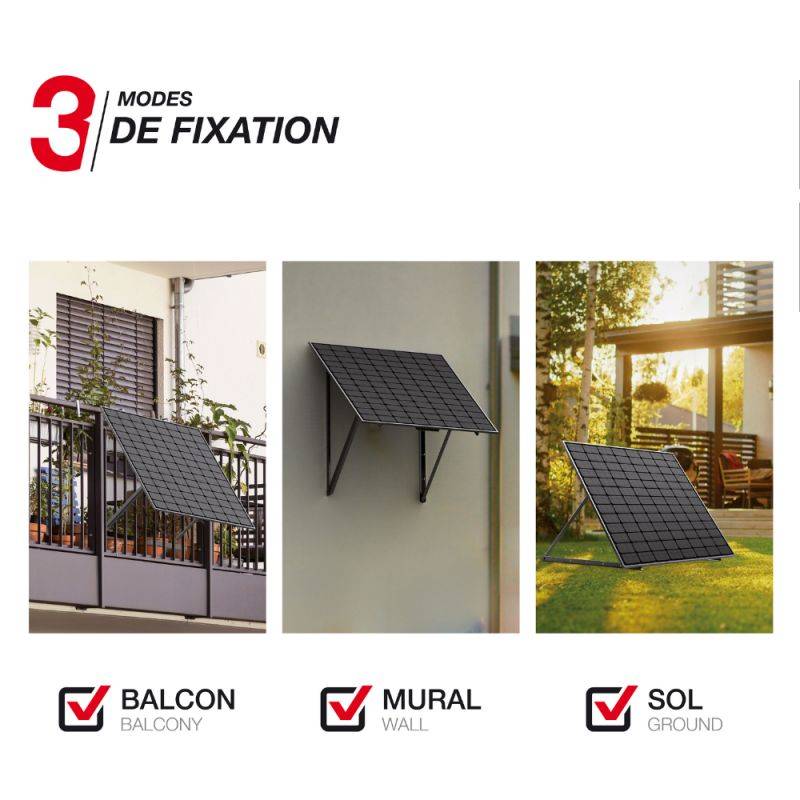 xanlite - Kit solaire Plug&Play Home 250W , IP67, onduleur WiFi, câble 3M, 3 modes de fixation - Image 8