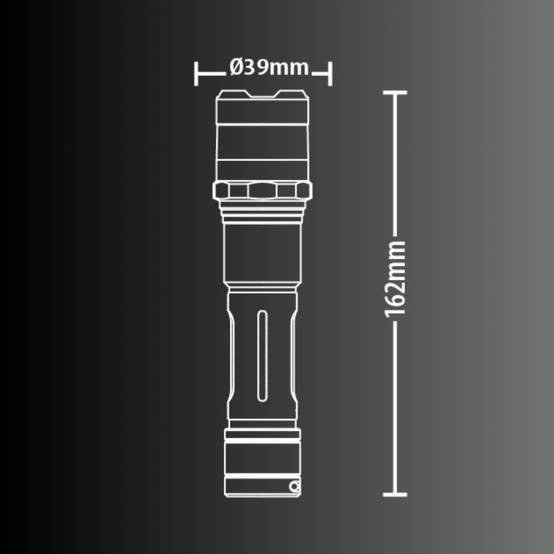 xanlite - Lampe torche LED sans fil, IP44, 1000 Lumens, USB rechargeable ou à piles (3XAA, 6500K, Blanc froid - Image 4