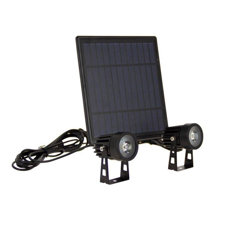 xanlite - Lot de 2 projecteurs solaires LED, IP44, 2 modes d'éclairage, 450 Lumens, Blanc froid - Image 7