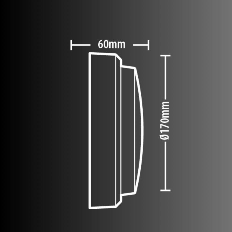xanlite - Hublot LED rond noir, IP65, 1500 Lumens, CCT - Image 1