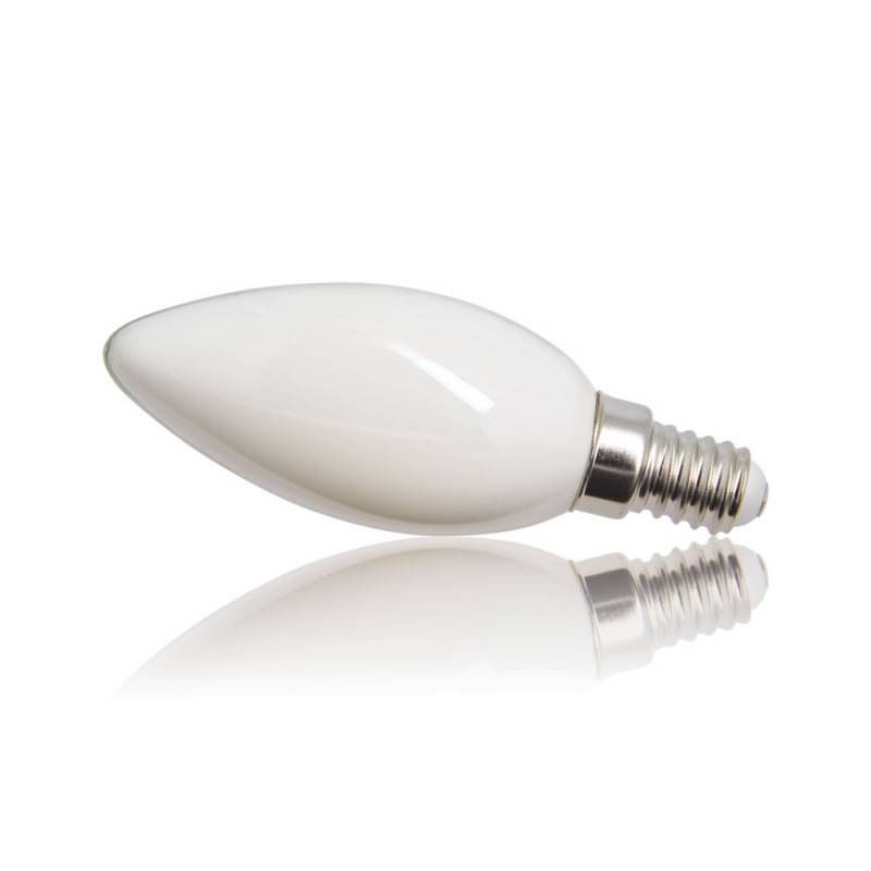 xanlite - Ampoule Filament LED Flamme Opaque dimmable culot E14 470 Lum. équivalence 40W, 2700K, Blanc chaud - Image 1