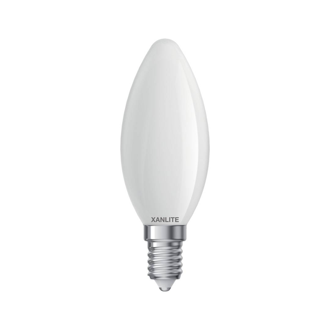 xanlite - Ampoule Filament LED Flamme Opaque dimmable culot E14 470 Lum. équivalence 40W, 2700K, Blanc chaud - Image 8