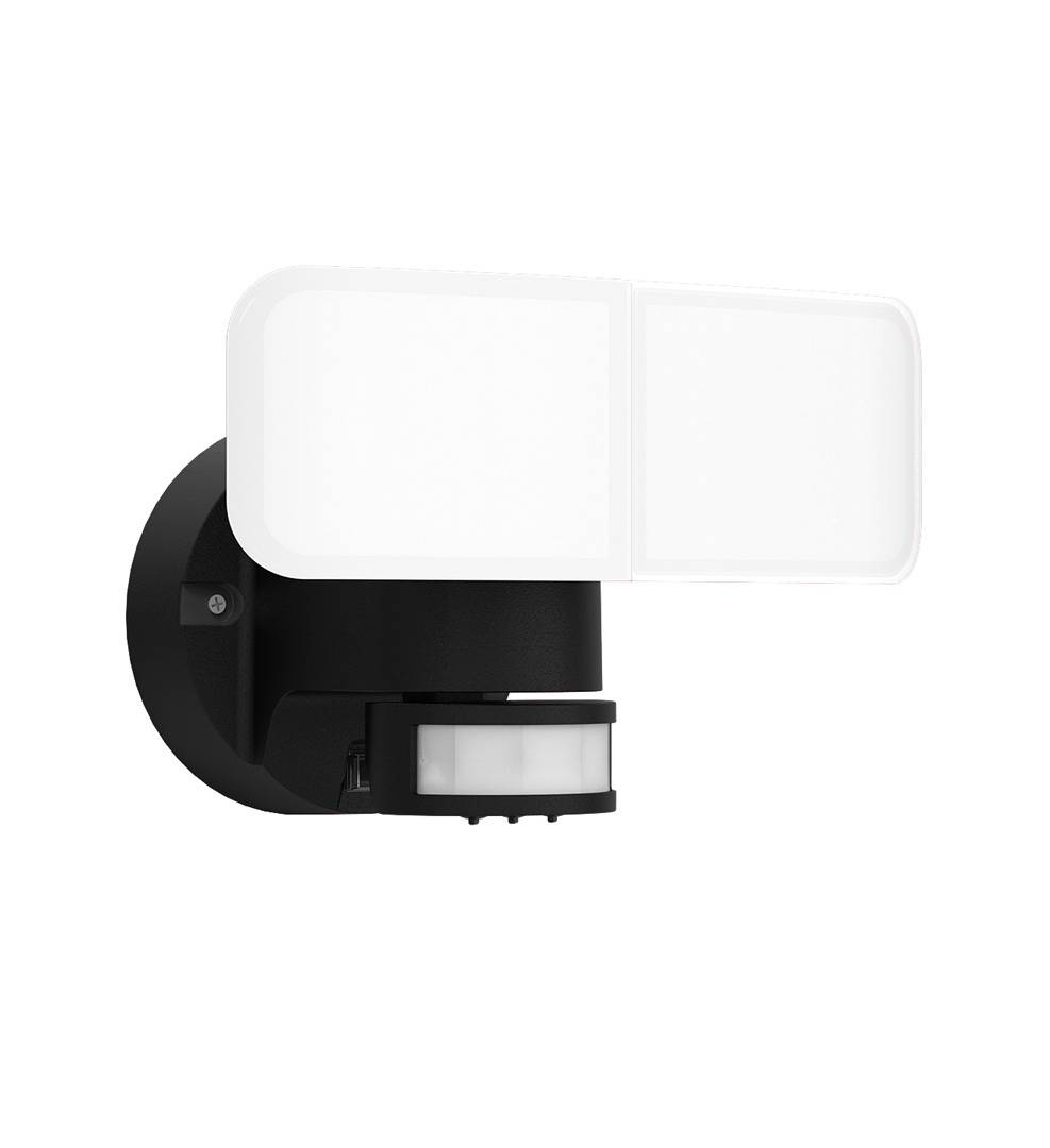 xanlite - Projecteur mural 2 têtes noir LED, IP44, 2800 Lumens, équivalence 170W, 6500K, Blanc froid - Image 6