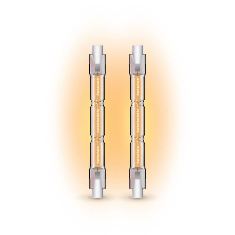 xanlite - Lot de 2 ampoules Halogène dimmables culot R7S 78mm 2216 Lum. équivalence 137W 2900K Blanc chaud - Image 1