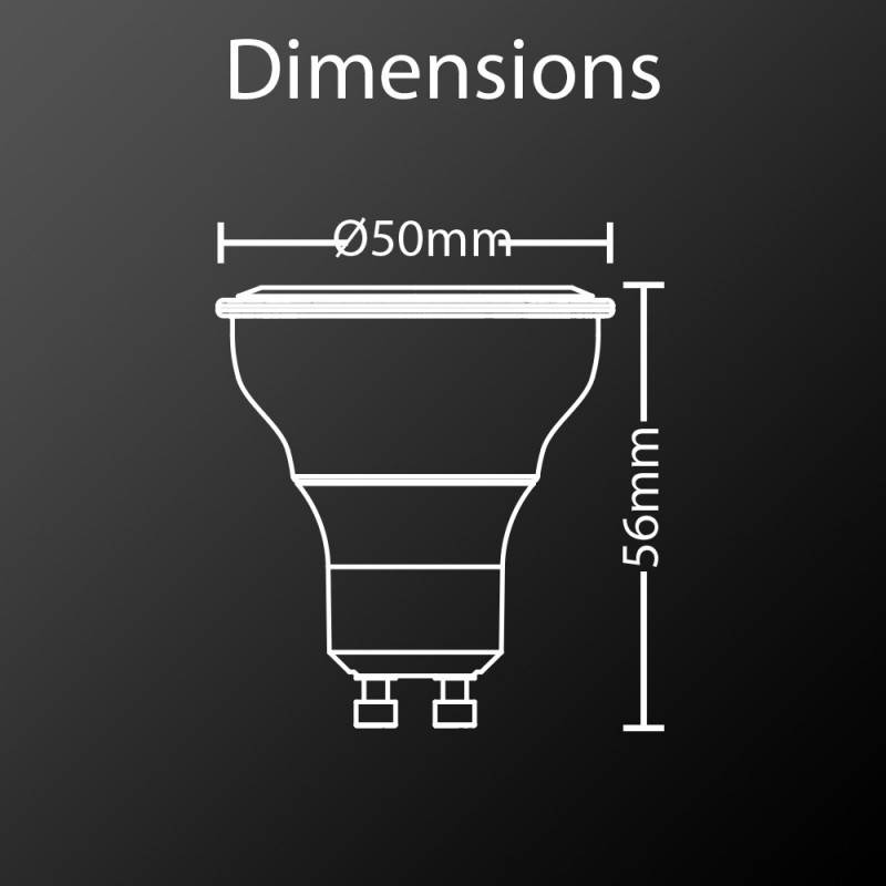 xanlite - Ampoule SMD LED dimmable, culot GU10, 345 Lumens, équivalence 50W, 4000K, Blanc neutre - Image 5
