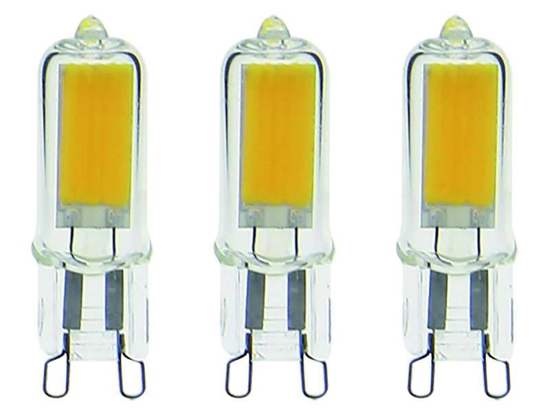 xanlite - Lot de 3 ampoules Filament LED, culot G9, 200 Lumens, équivalence 20W, 4000K, Blanc neutre - Image 3