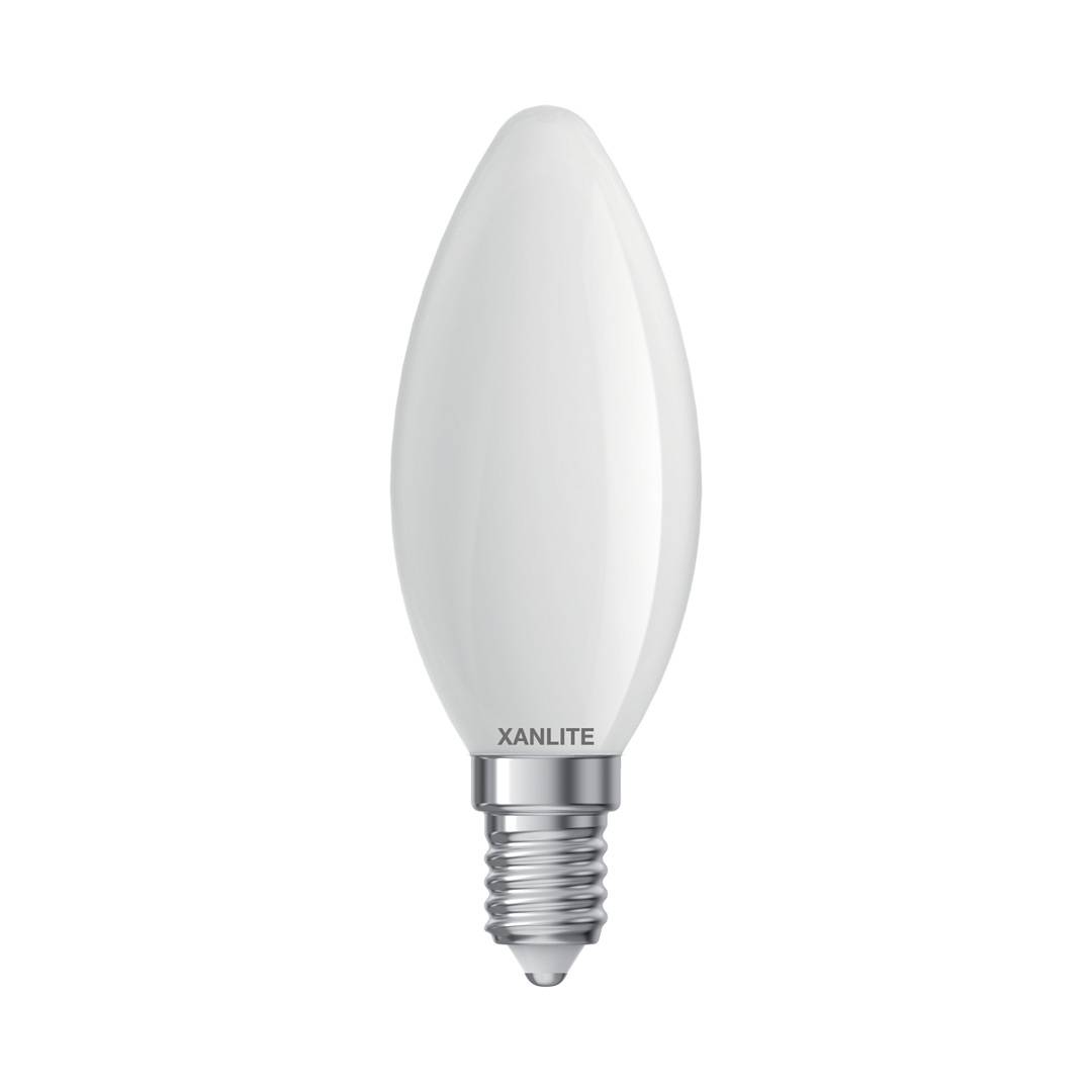 xanlite - Lot de 2 Ampoules Filament LED Flammes Opaques culot E14 806 Lum. équivalence 60W 2700K Blanc chaud - Image 10
