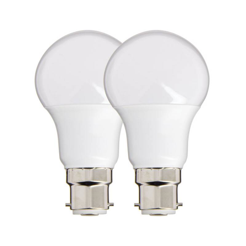 xanlite - Lot de 2 ampoules SMD LED A60 Opaques, culot B22, 806 Lumens, équivalence 60W, 4000K, Blanc neutre - Image 6