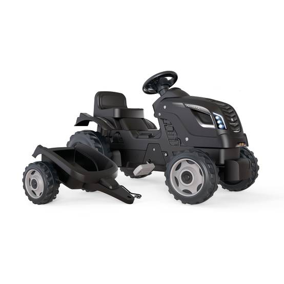 Smoby - TRACTEUR FARMER XL BLACK+REMORQUE - Image 1