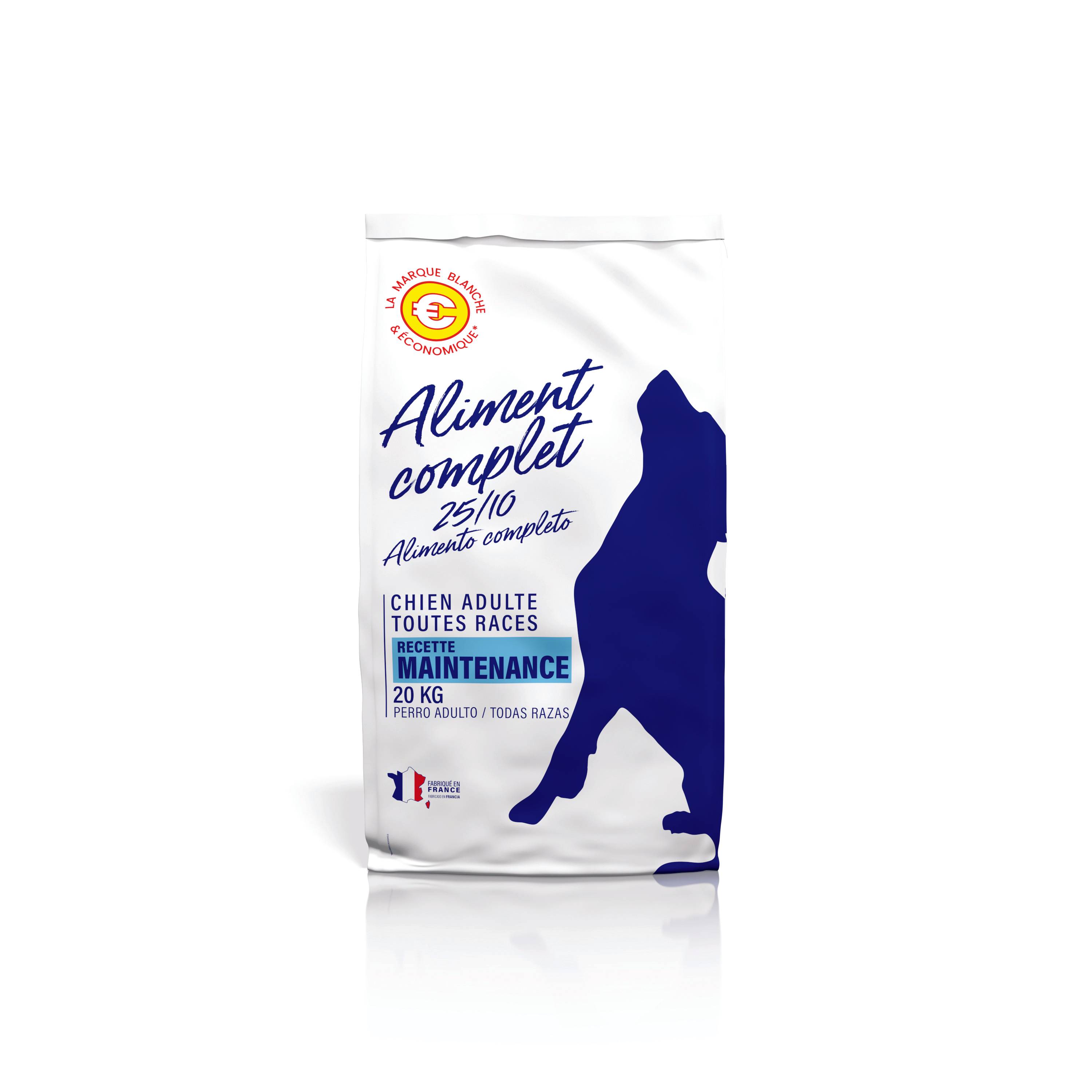 Marque Blanche et Economique - Croquettes pour chien adulte toutes races - recette maintenance - 20kg - Image 2