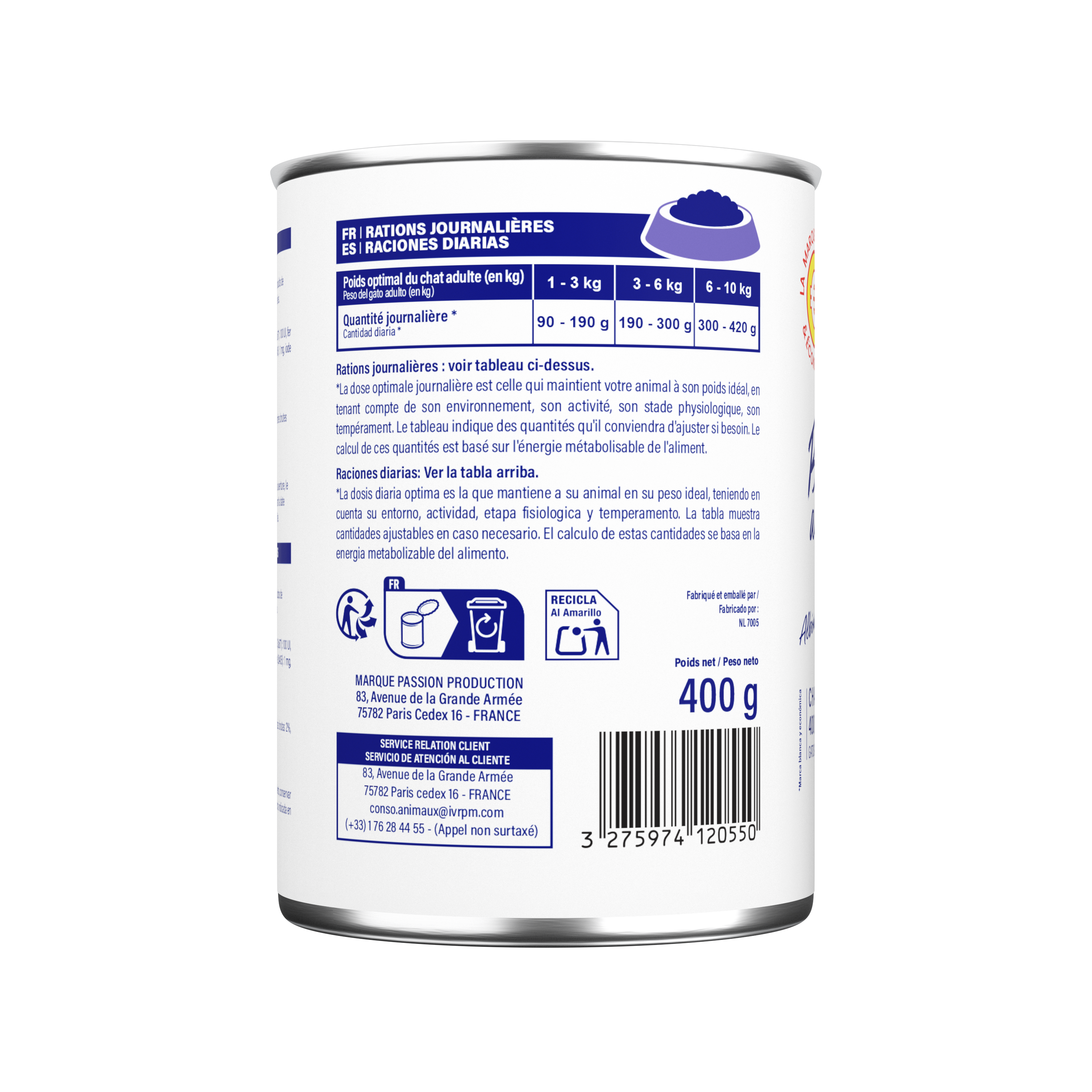 Marque Blanche et Economique - Boulettes en sauce au poisson pour chat adulte 400 g - Image 3