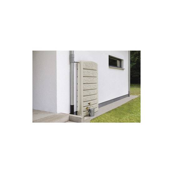 Garantia - Récupérateur d'eau de pluie 400L mural robinet inclus sable ExtraSlim - GRAF - Image 1