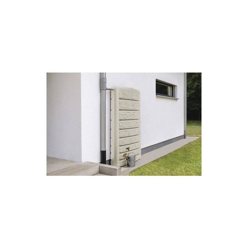 Garantia - Récupérateur d'eau de pluie 400L mural robinet inclus sable ExtraSlim - GRAF - Image 1