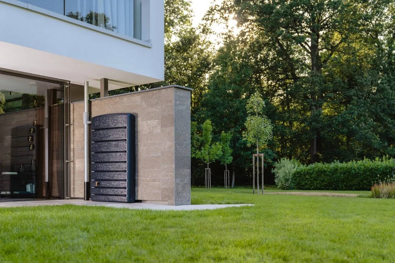 Garantia - Récupérateur d'eau de pluie 400L mural robinet inclus gris granite ExtraSlim - GRAF - Image 3
