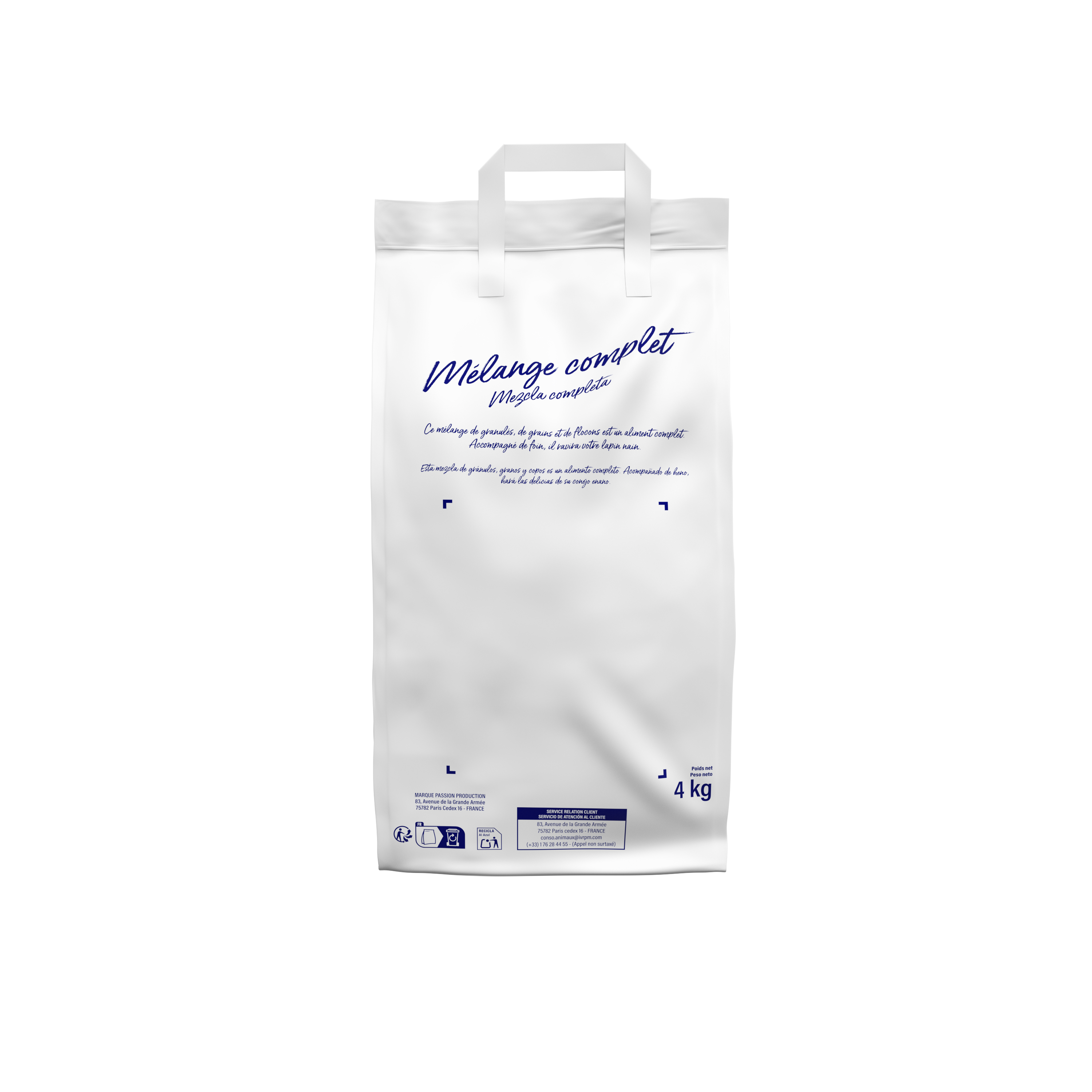 Marque Blanche et Economique - Mélange complet pour lapins nains - 4 kg - Image 2