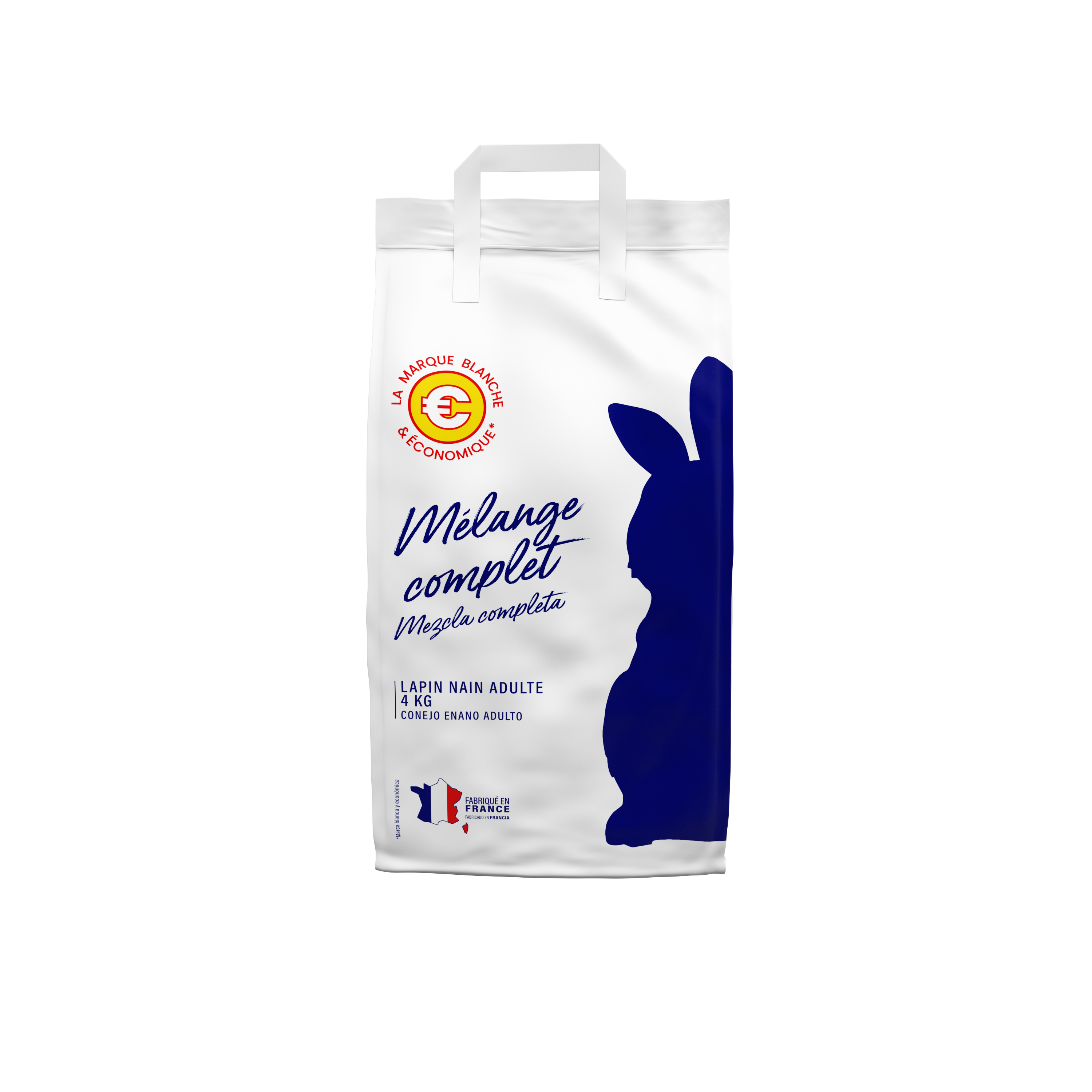 Marque Blanche et Economique - Mélange complet pour lapins nains - 4 kg - Image 1