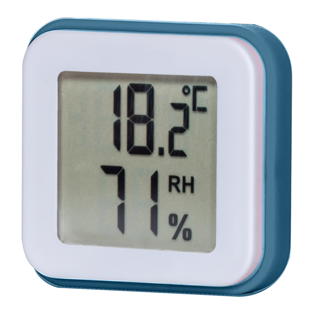 Stil - Mini thermomètre hygromètre électronique plastique blanc L.46 l.44 - Stil
