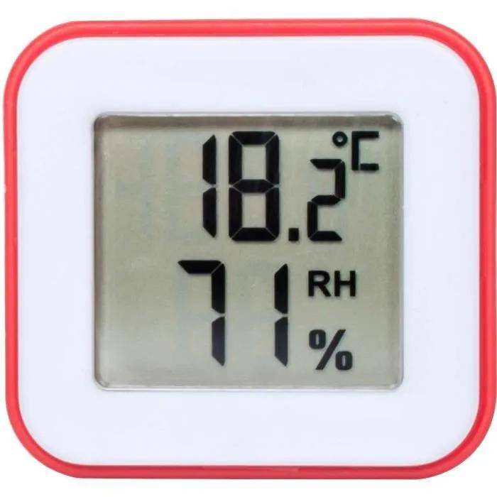 Stil - Mini thermomètre hygromètre électronique plastique blanc L.46 l.44 - Stil - Image 5