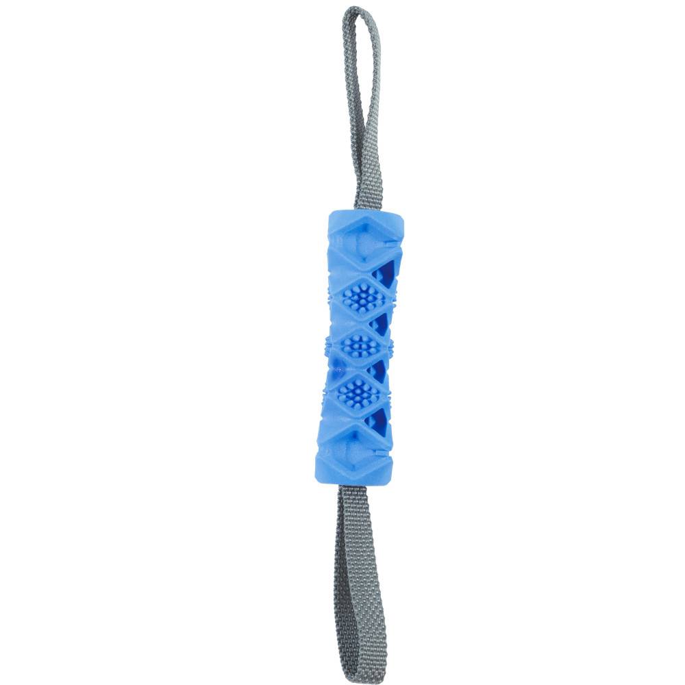 Jouet os TPR pour chien bleu L.38.5 cm modèle cache-friandises - Zolux - Image 3