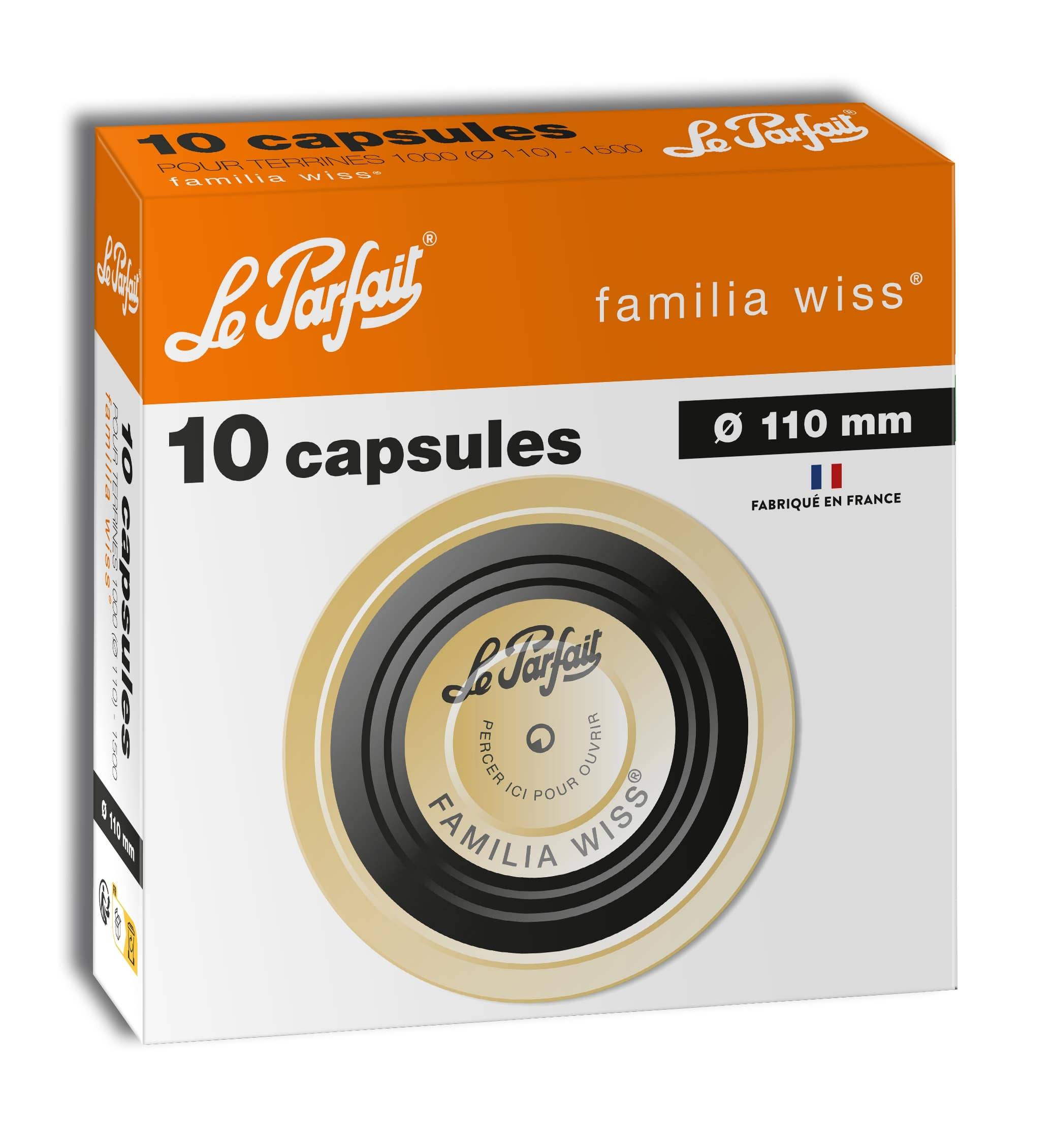 Le Parfait - Capsules "Familia Wiss" Ø110 mm x10 - Le Parfait®