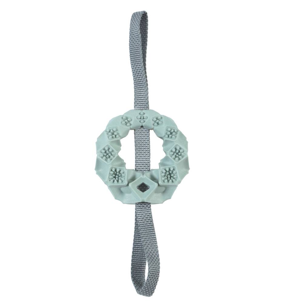 Jouet cercle TPR cache friandises kaki Ø12x36 cm - Zolux - Image 1