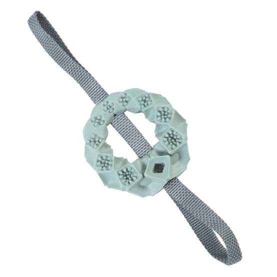 Jouet cercle TPR cache friandises kaki Ø12x36 cm - Zolux - Image 2