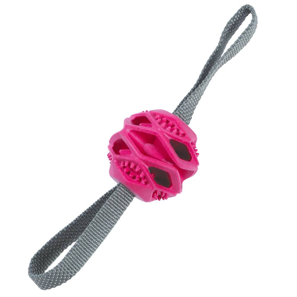 Jouet balle TPR cache friandises terracotta Ø 7.8 x 31.5 cm pour chien - Zolux - Image 1