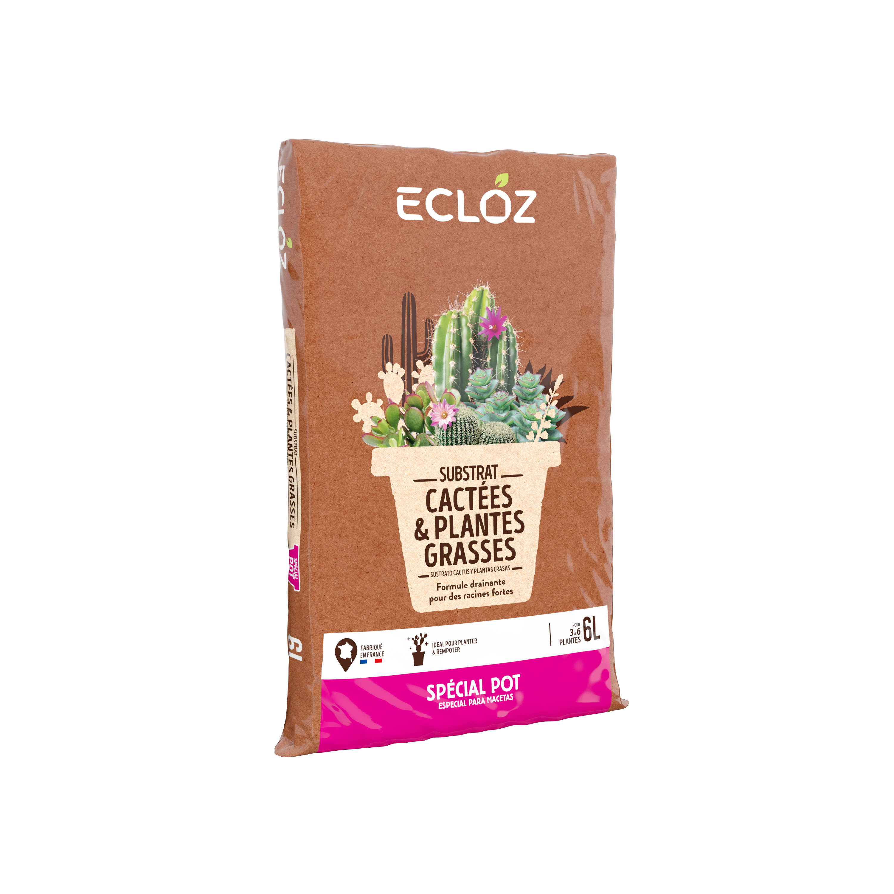 Ecloz - Terreau cactées 6L - ECLOZ