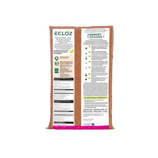 Ecloz - Terreau cactées 6L - ECLOZ - Image 3