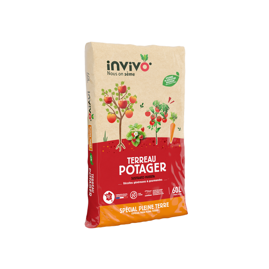 Invivo Nous On Sème - Terreau potager pleine terre 60 L - INVIVO Nous on sème - Image 1