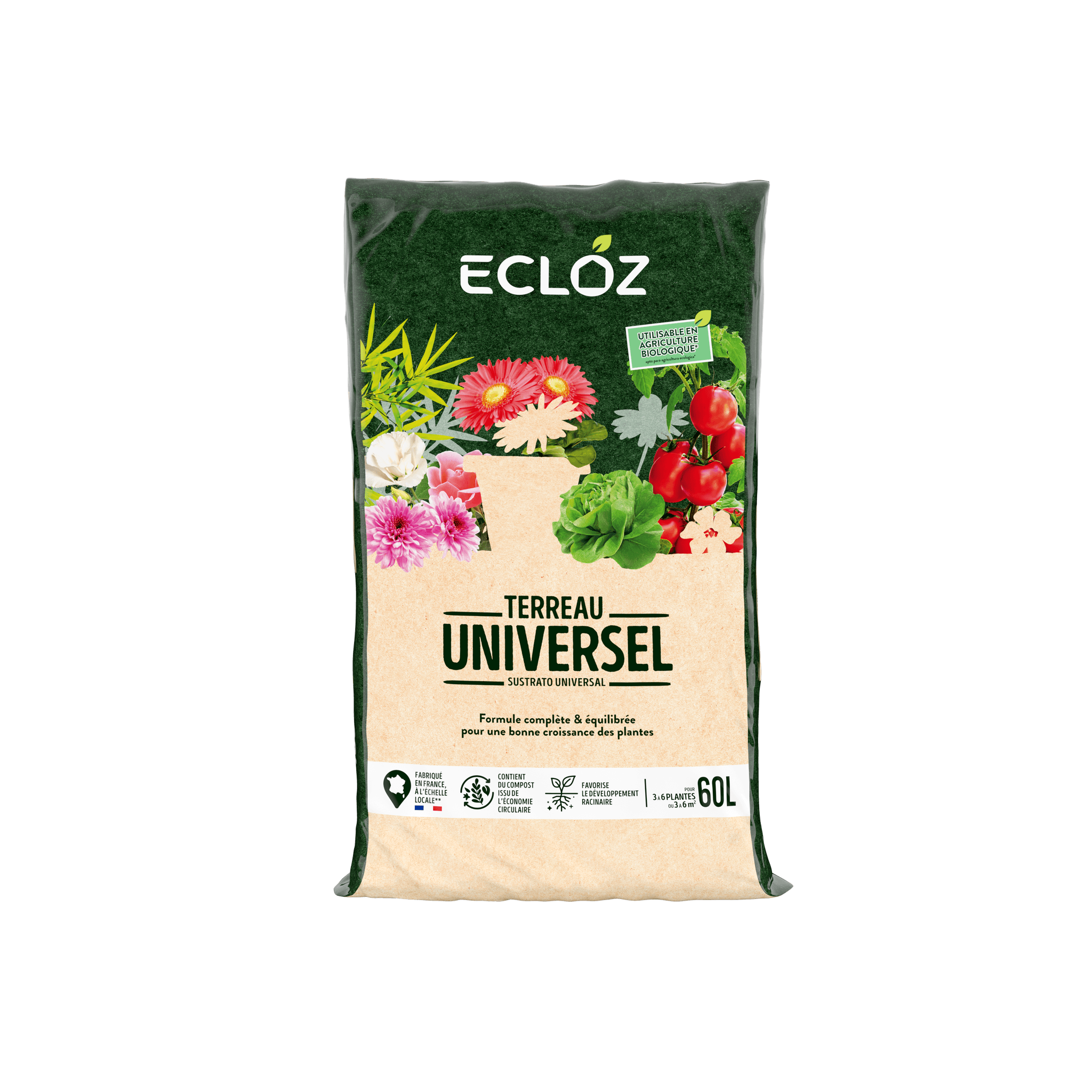Ecloz - Terreau universel 60L - ECLOZ - Image 3