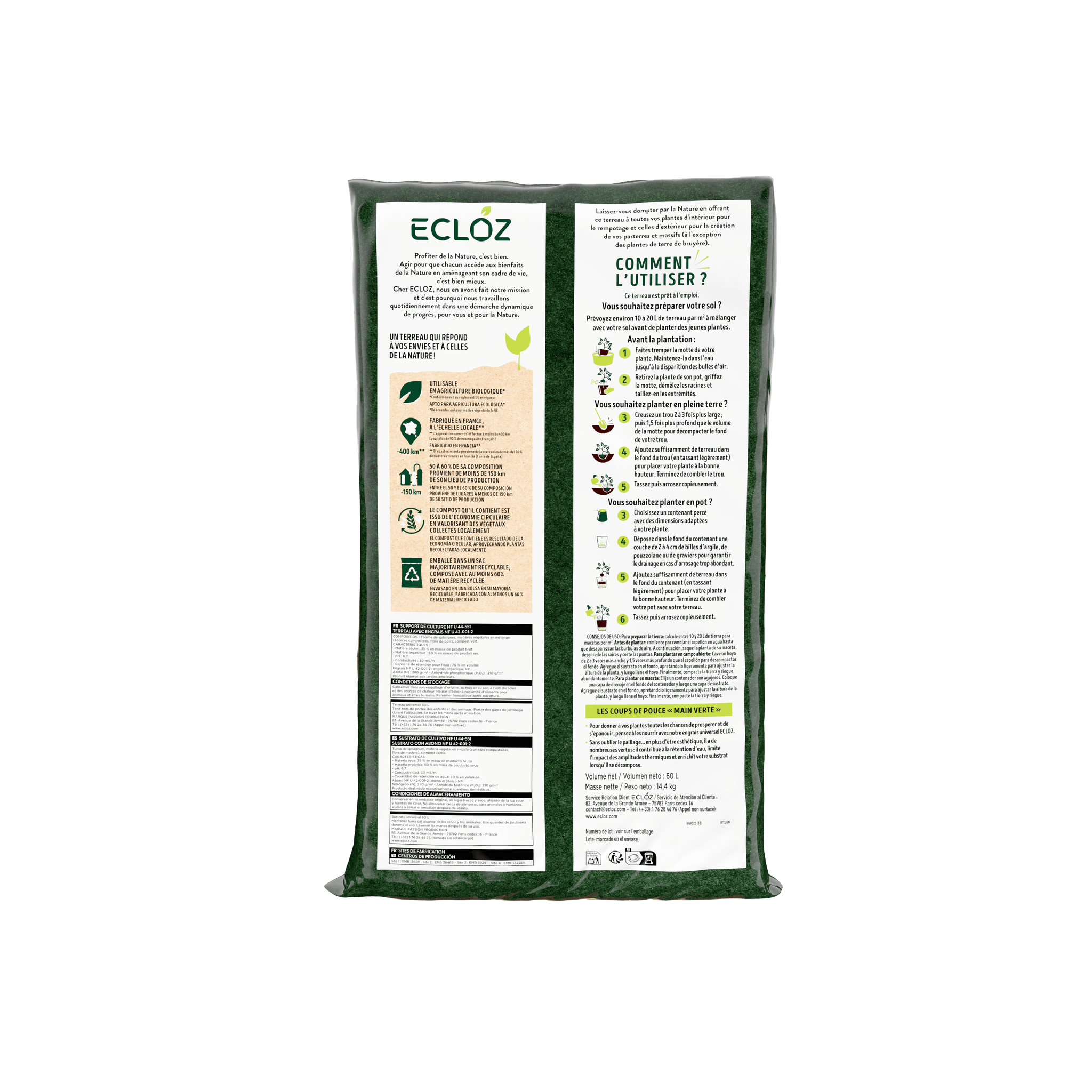Ecloz - Terreau universel 60L - ECLOZ - Image 2