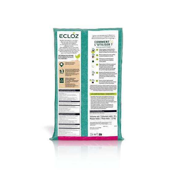 Ecloz - Terreau plantes vertes et d'intérieur 6 L - ECLOZ - Image 2
