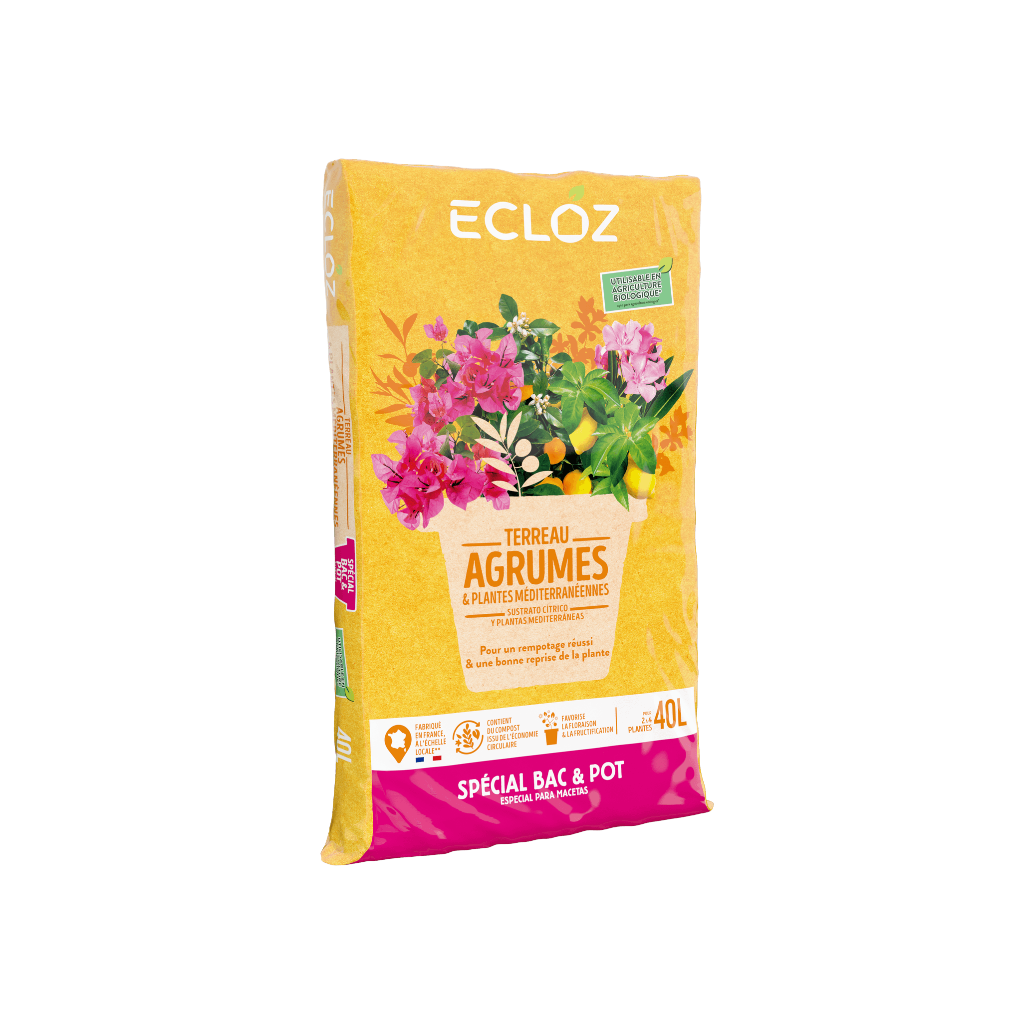 Ecloz - Terreau plantes méditérranéennes contenant 40L - ECLOZ - Image 1