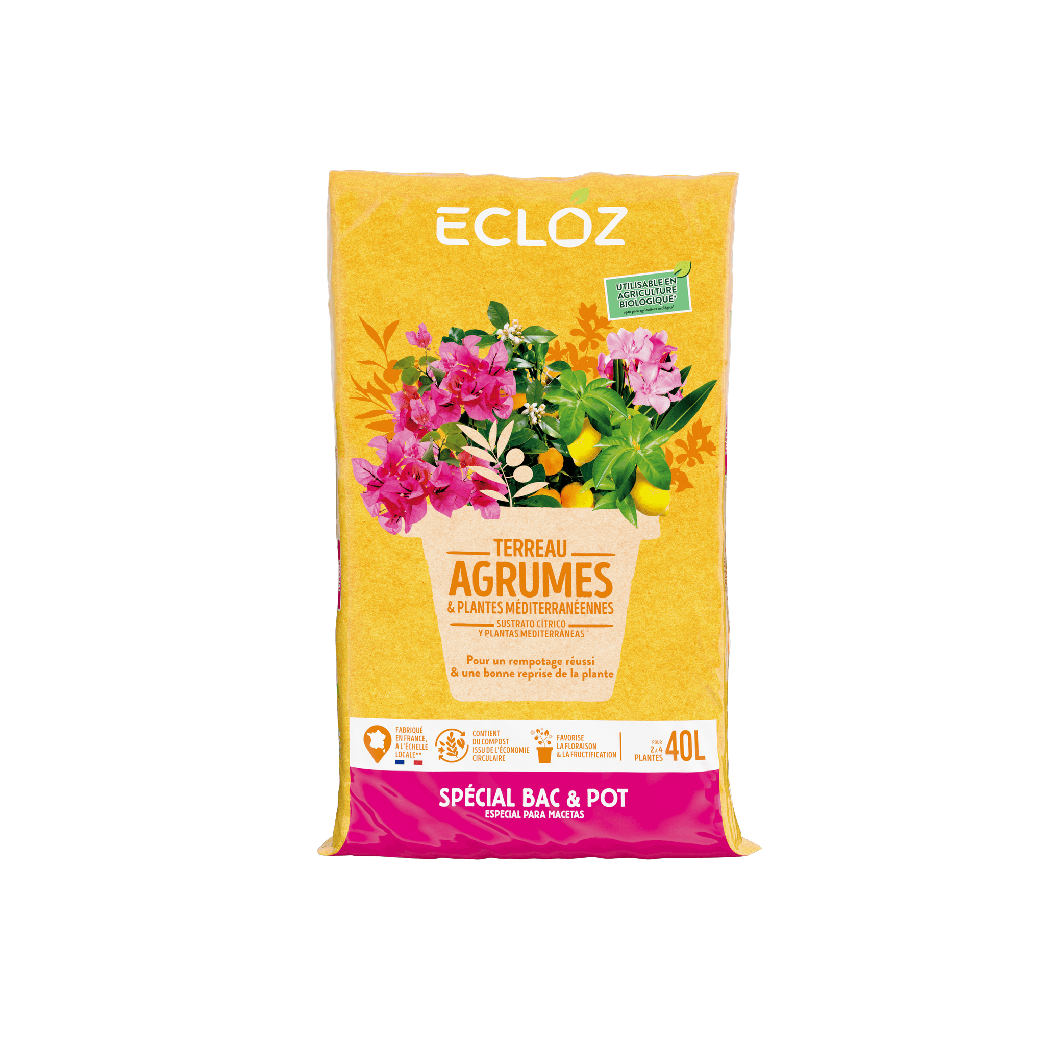 Ecloz - Terreau plantes méditérranéennes contenant 40L - ECLOZ - Image 3