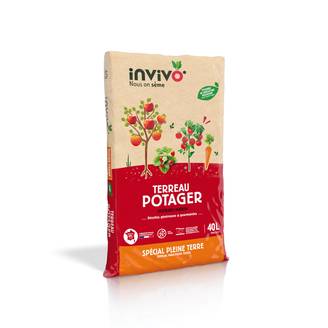 Invivo Nous On Sème - Terreau potager pleine terre 40L - INVIVO Nous on sème