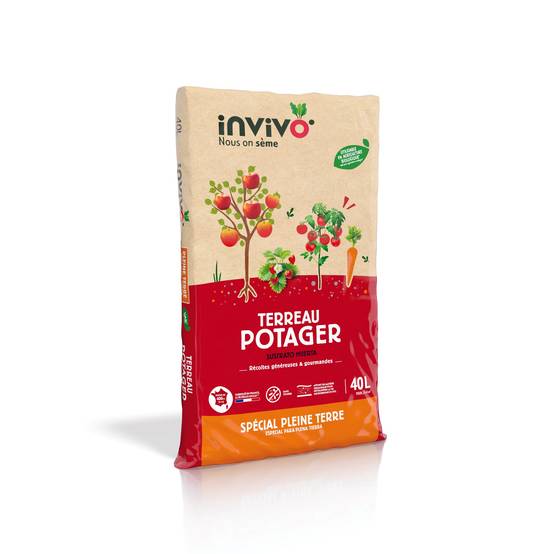 Invivo Nous On Sème - Terreau potager pleine terre 40L - INVIVO Nous on sème - Image 1