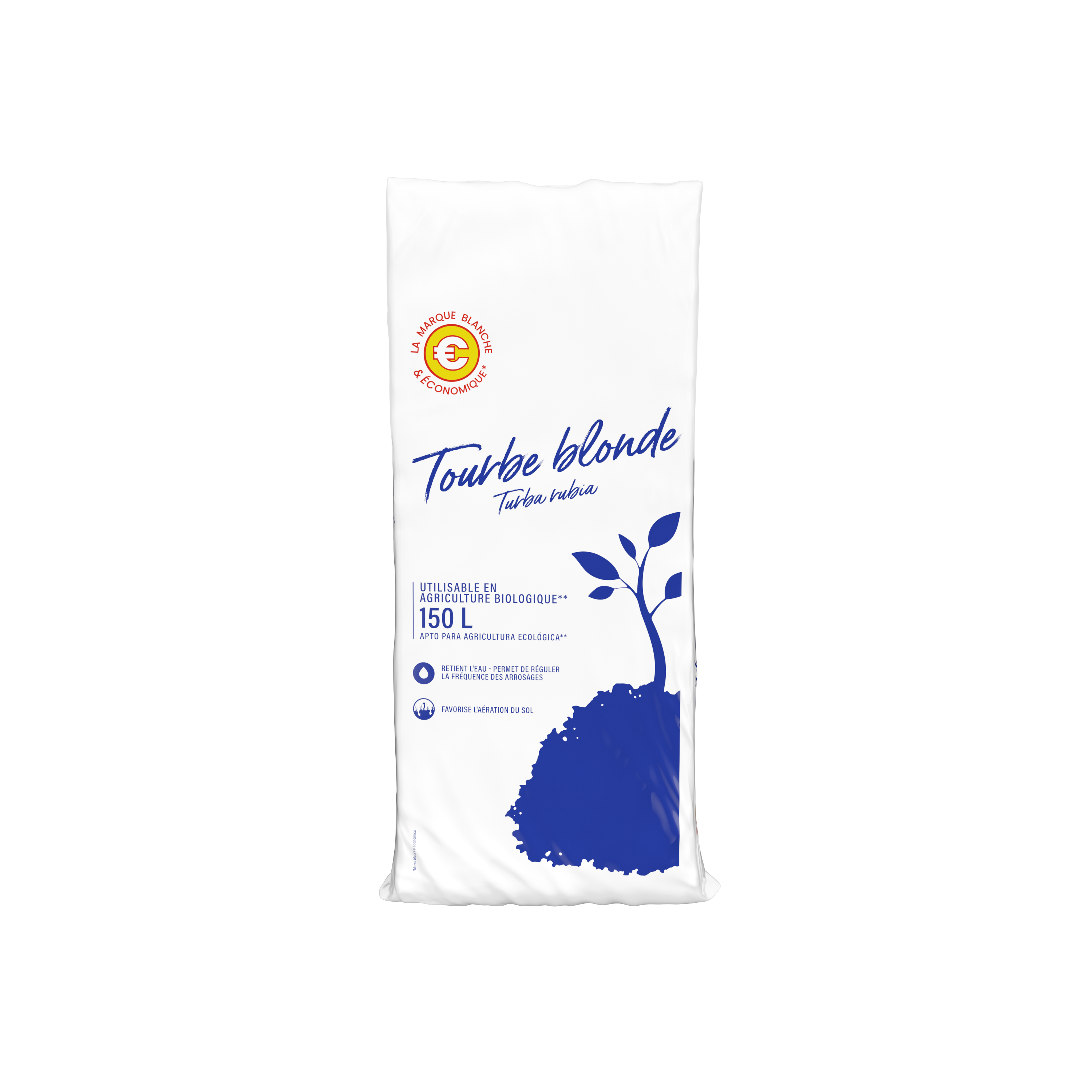 Marque Blanche et Economique - Tourbe blonde - 150 L - Image 1