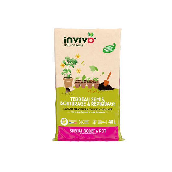 Invivo Nous On Sème - Terreau semis bouturage 40L - INVIVO Nous on sème - Image 2