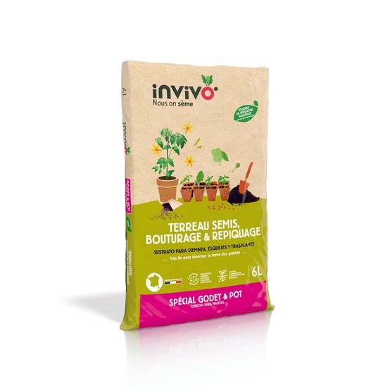 Invivo Nous On Sème - Terreau semis bouturage 6L – INVIVO Nous on sème - Image 1