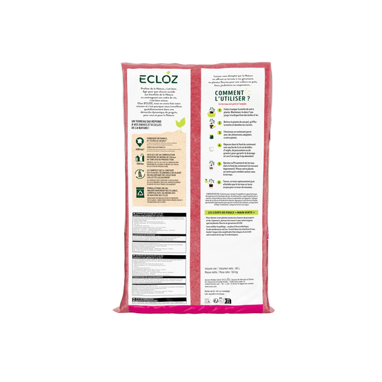 Ecloz - Terreau géraniums plantes fleuries contenant 40L - ECLOZ - Image 3