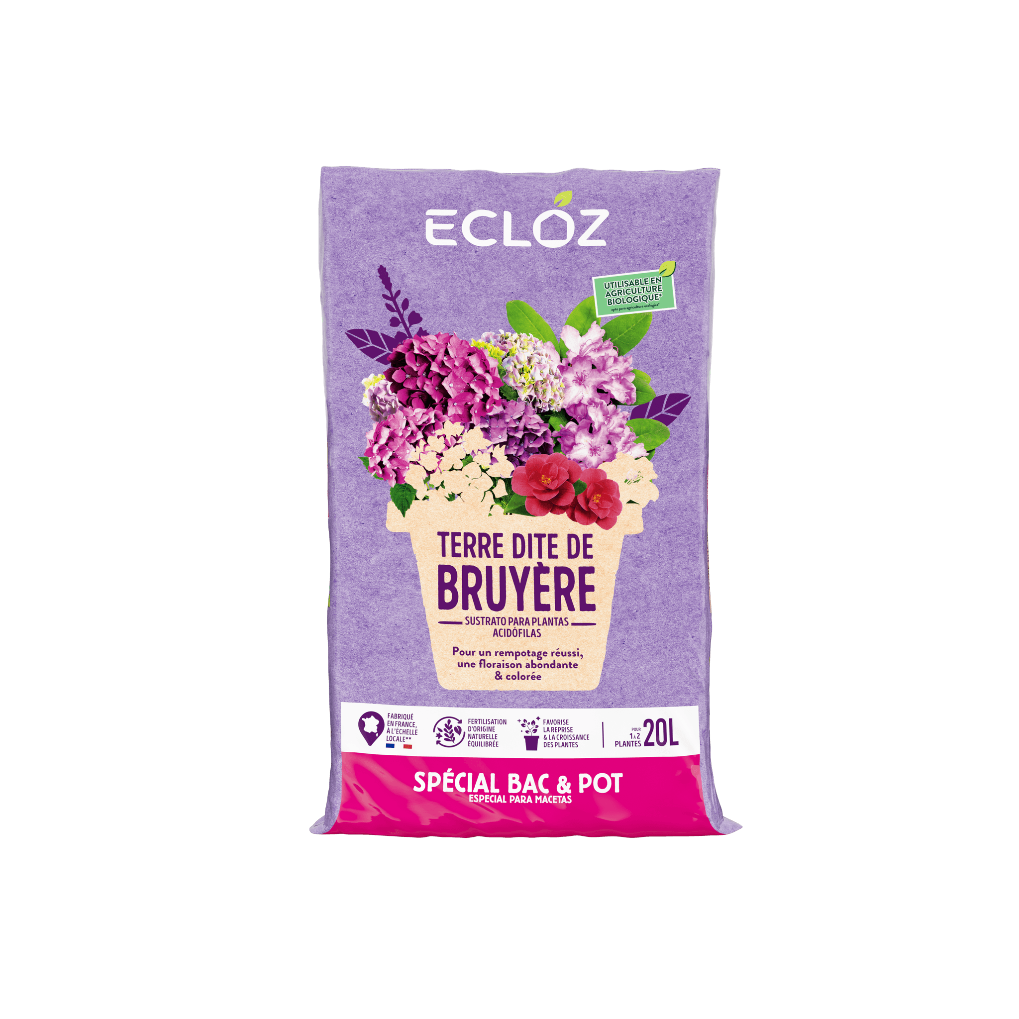 Ecloz - Terre dite de bruyère contenant 20L - ECLOZ - Image 2