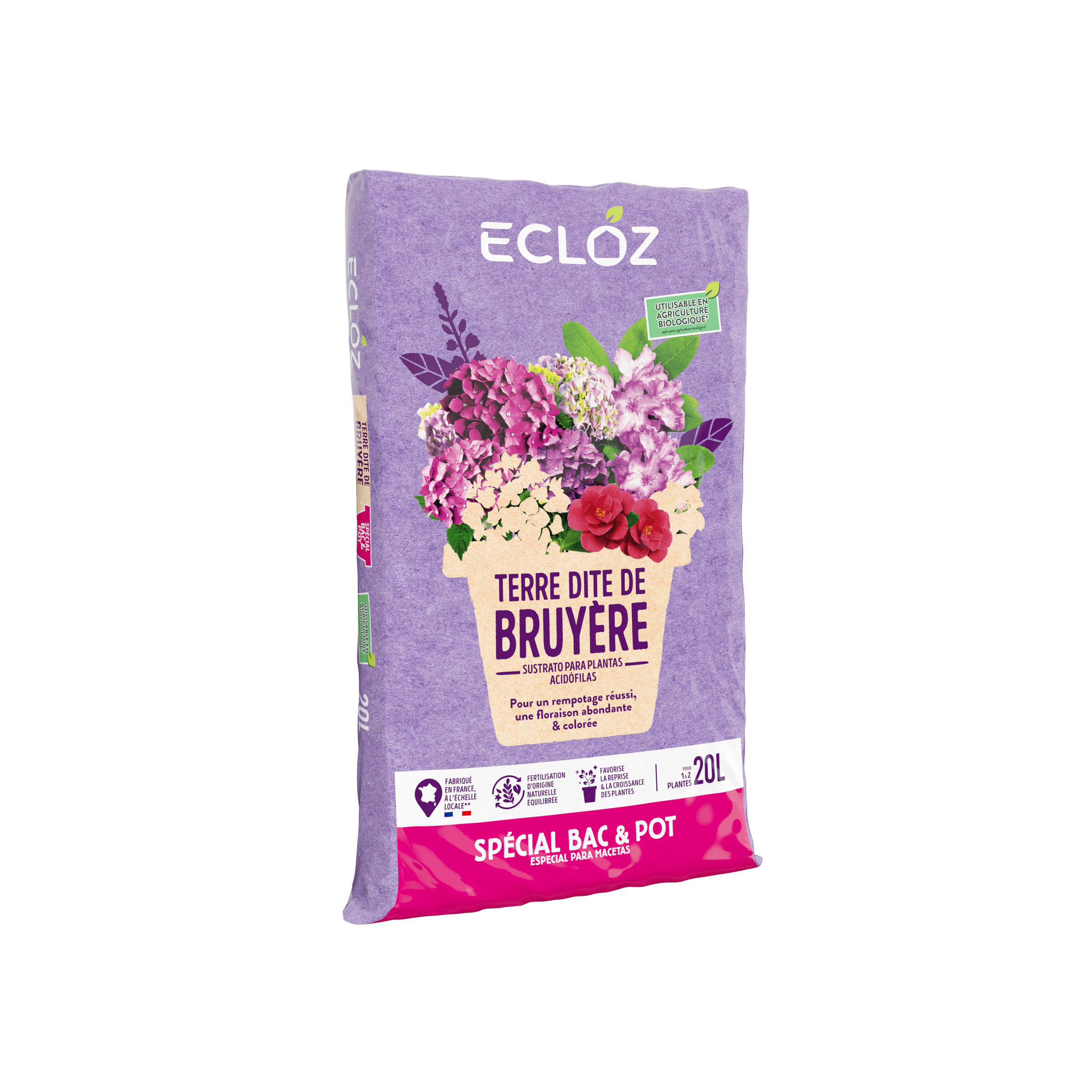 Ecloz - Terre dite de bruyère contenant 20L - ECLOZ - Image 1