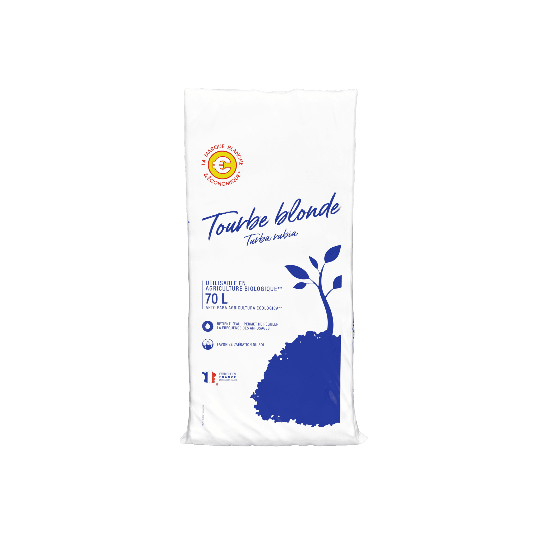 Marque Blanche et Economique - Tourbe blonde 70L - Image 3
