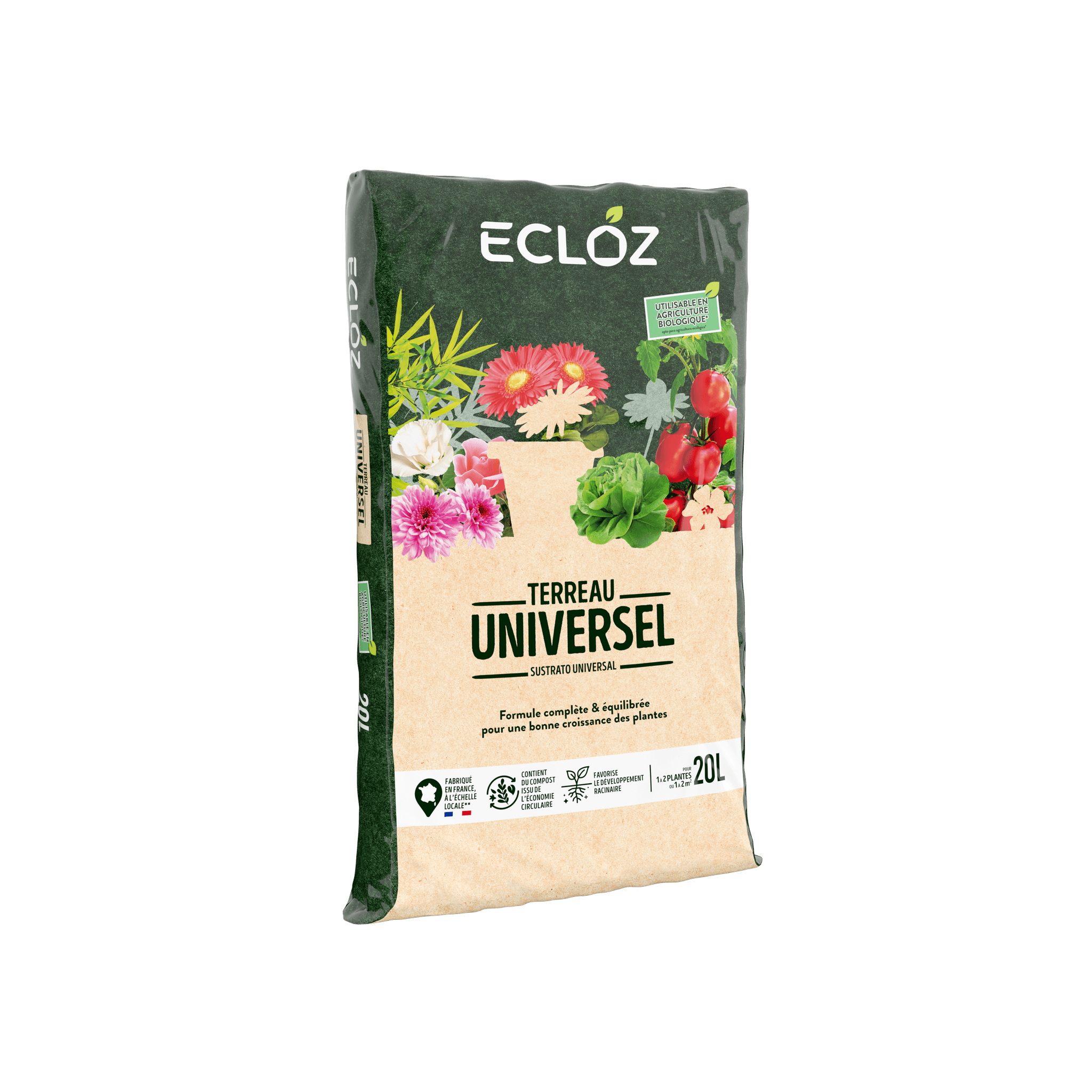 Ecloz - Terreau Universel Sac de 20L - ECLOZ - Image 1