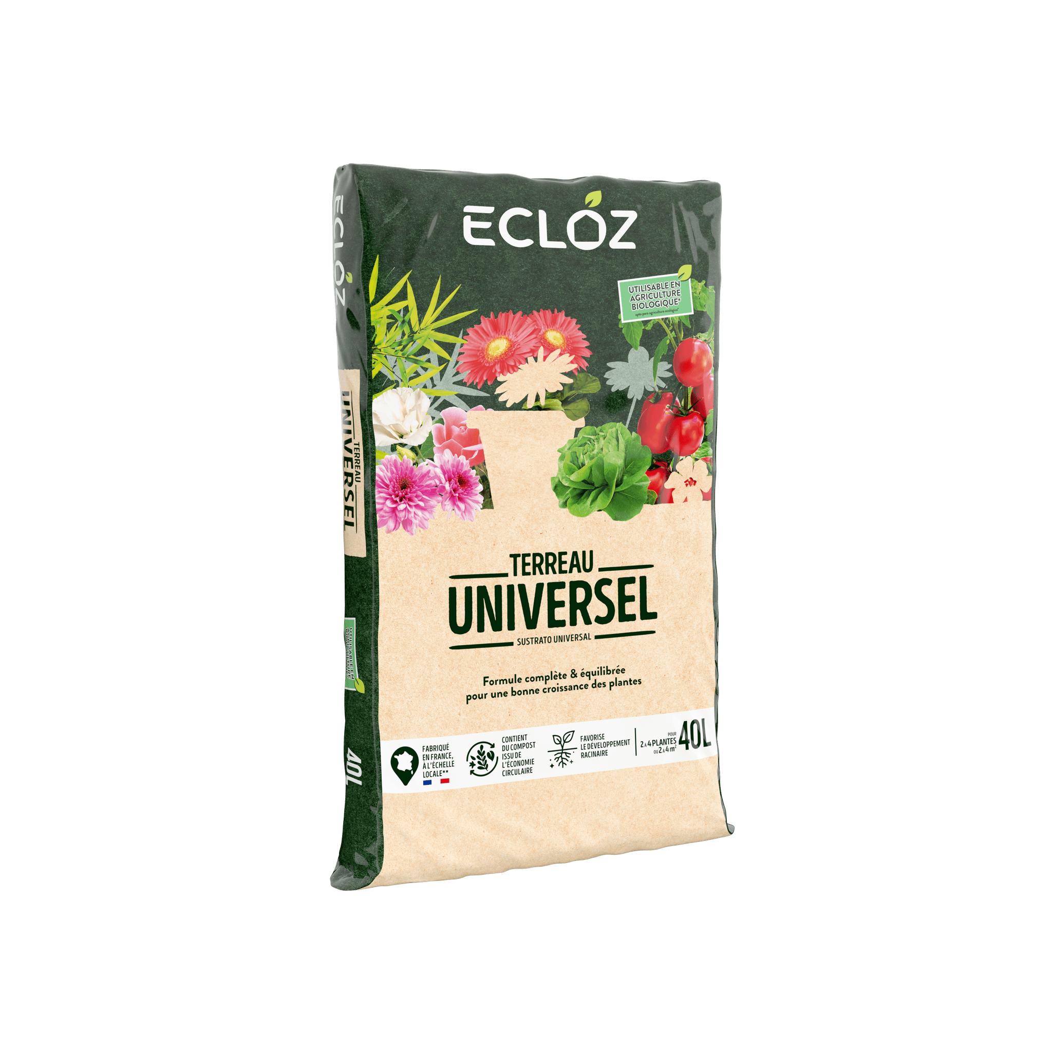 Ecloz - Terreau universel 40L - ECLOZ - Image 1